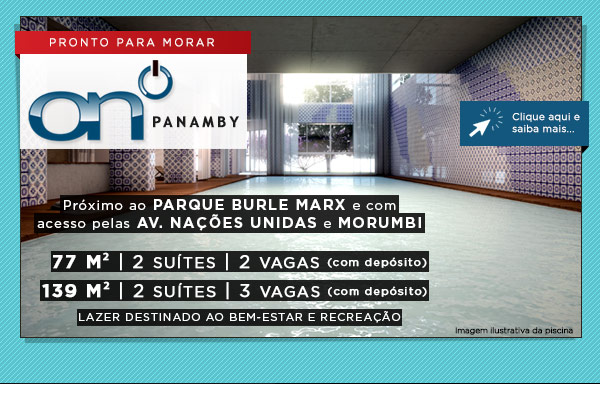 On Panamby, Lançamento. 77m2, 2 suítes, 2 vagas e 139m2, 2 suítes, 3 vagas com depósito.